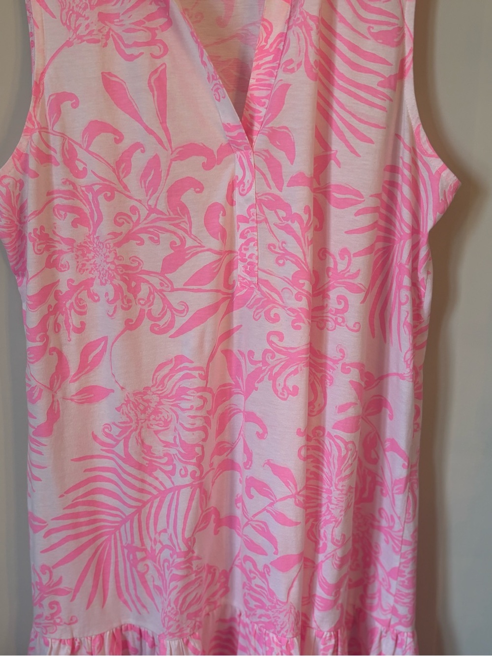 Lilly Pulitzer Pink and White Floral Midi Dress - Picture 3 of 10